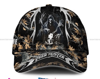 Custom Name Deer Hunting Hat – Personalized Name Camo Baseball Cap with Camouflage Baseball Cap – Unique Gift for Hunters Design for Hunters