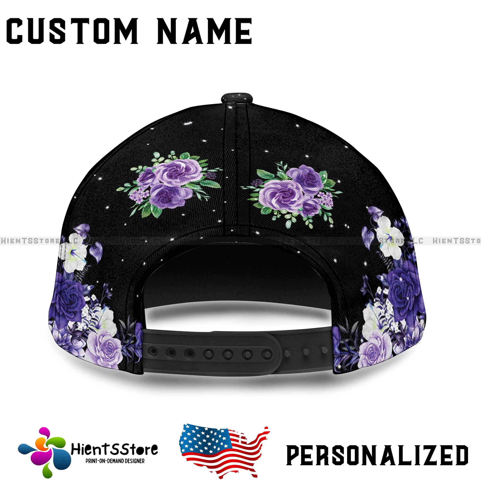 Cream Hat with Purple Floral and Hummingbird Design New succulent cactus hummingbird fedora hats went up! ? Are  main image 2