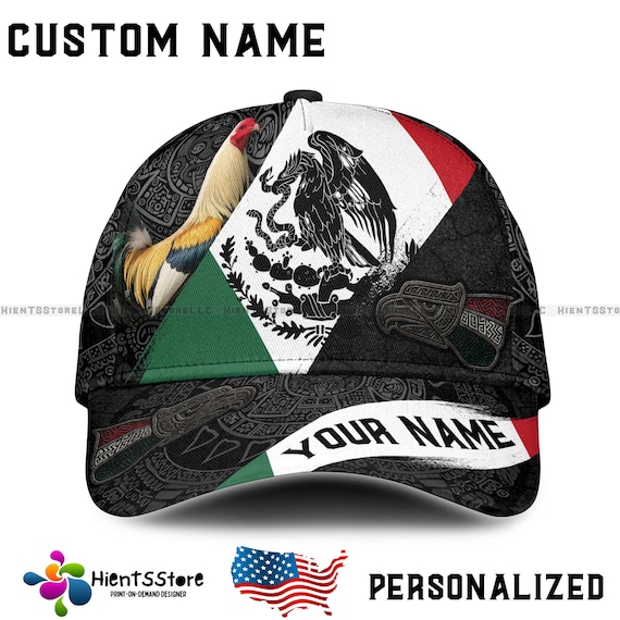 Personalized Mexico Cap, Mexican Hats for Men Women, Mexico Eagl 並行輸入品 Lotusprinthandmade Personalized Name Mexico Eagle Classic Baseball