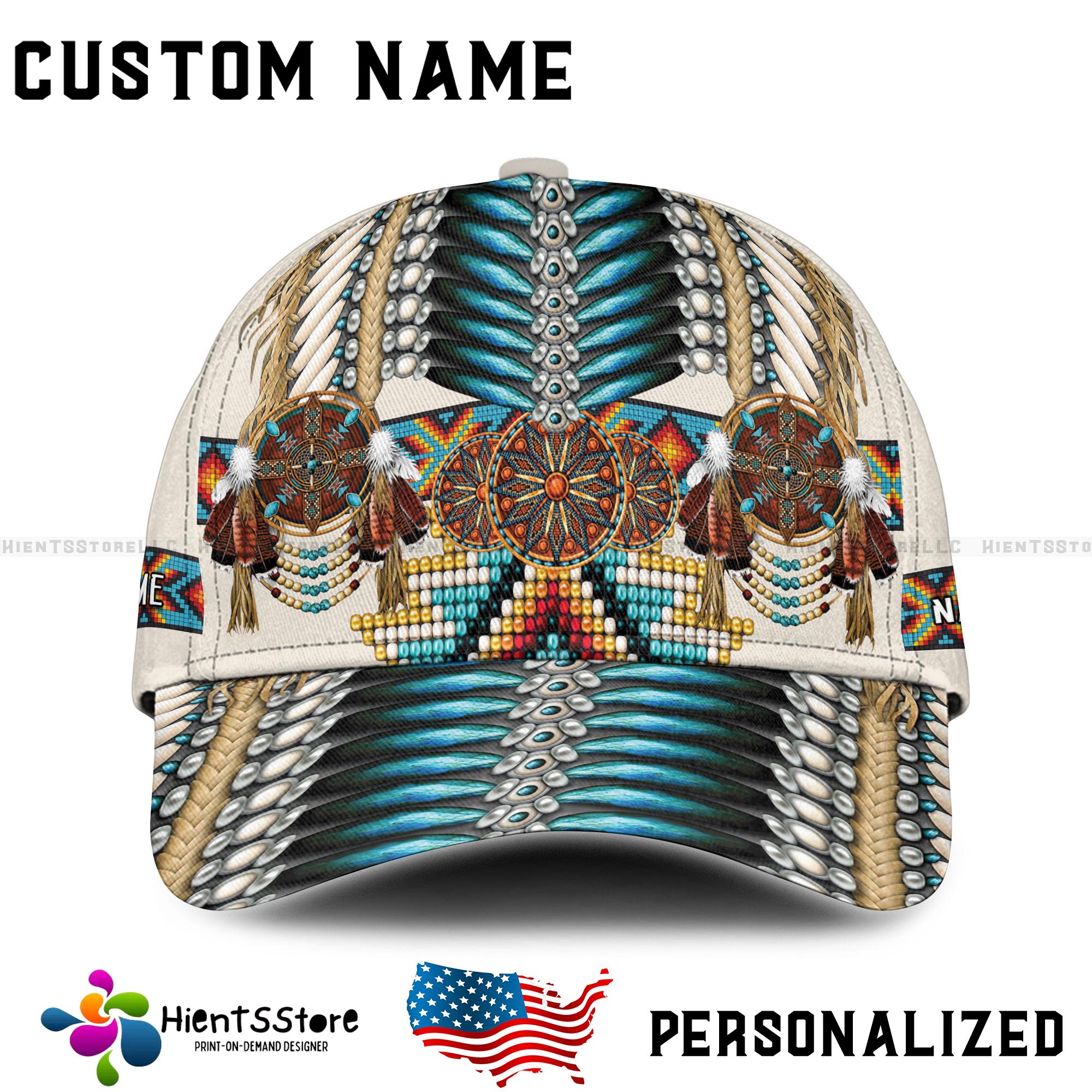 Custom Name Native American Feather Cap - Personalized Tribal Design ...