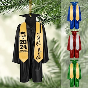 Personalized Graduation Ornament 2024, High School Graduation Gift, New Graduate Gift, Graduation Gifts For Her,Him, College Graduation Gift
