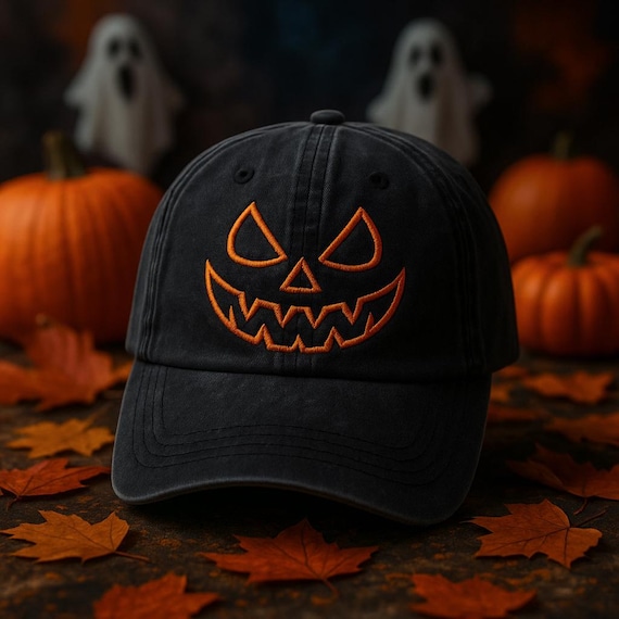 Scary jack-o-lantern面ハロウィンスナップバック帽子キャップ カラー: グレー : EnergyPower ハロウィン・パーティー用マスク カボチャゾンビ ジャック・オー・ランタン  髪の毛と帽子がついた超リアルマスク 怖いです！ パンプキン 悪魔 宇宙人 サタン デーモン ウィッグ お面 仮面 かぶりもの cosplay 変身  変装