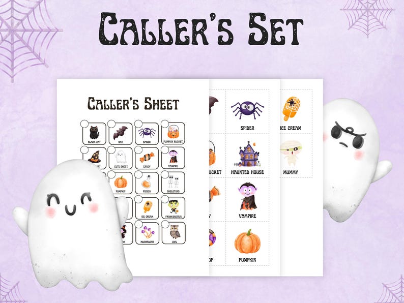 Halloween Bingo for Little Ones - Perfect Toddler Preschool Activity, Printable Bingo Cards (Instant Download, PDF)