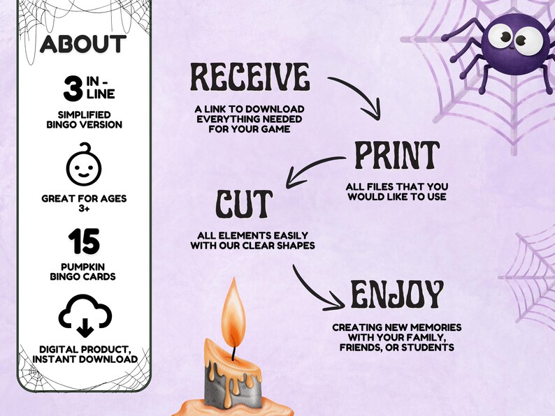 Halloween Bingo for Little Ones - Perfect Toddler Preschool Activity, Printable Bingo Cards (Instant Download, PDF)