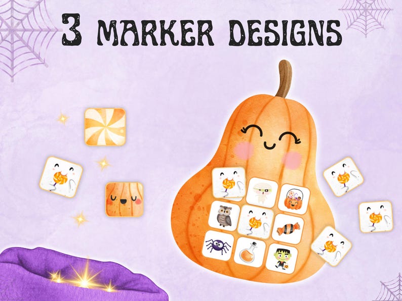 Halloween Bingo for Little Ones - Perfect Toddler Preschool Activity, Printable Bingo Cards (Instant Download, PDF)