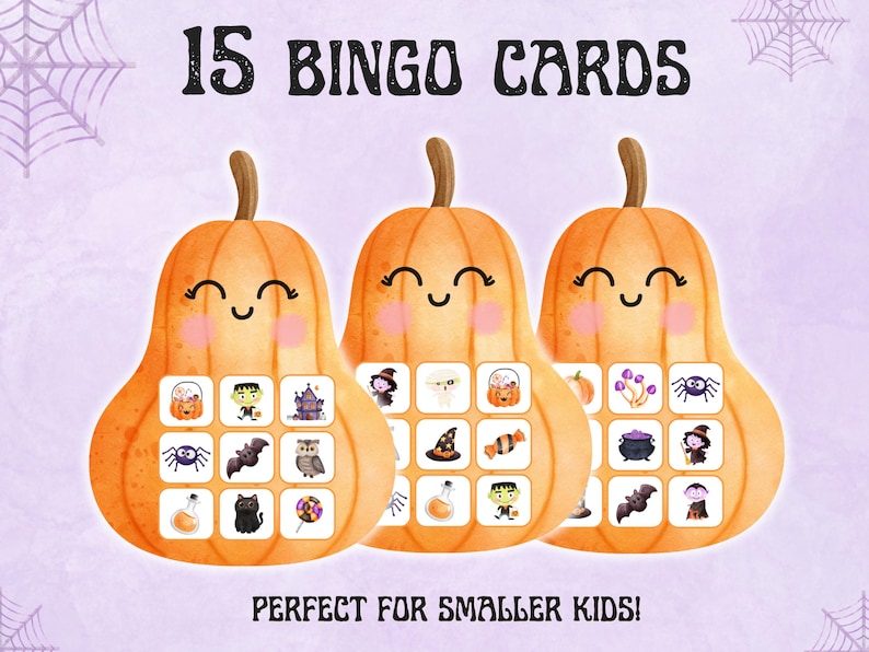 Halloween Bingo for Little Ones - Perfect Toddler Preschool Activity, Printable Bingo Cards (Instant Download, PDF)