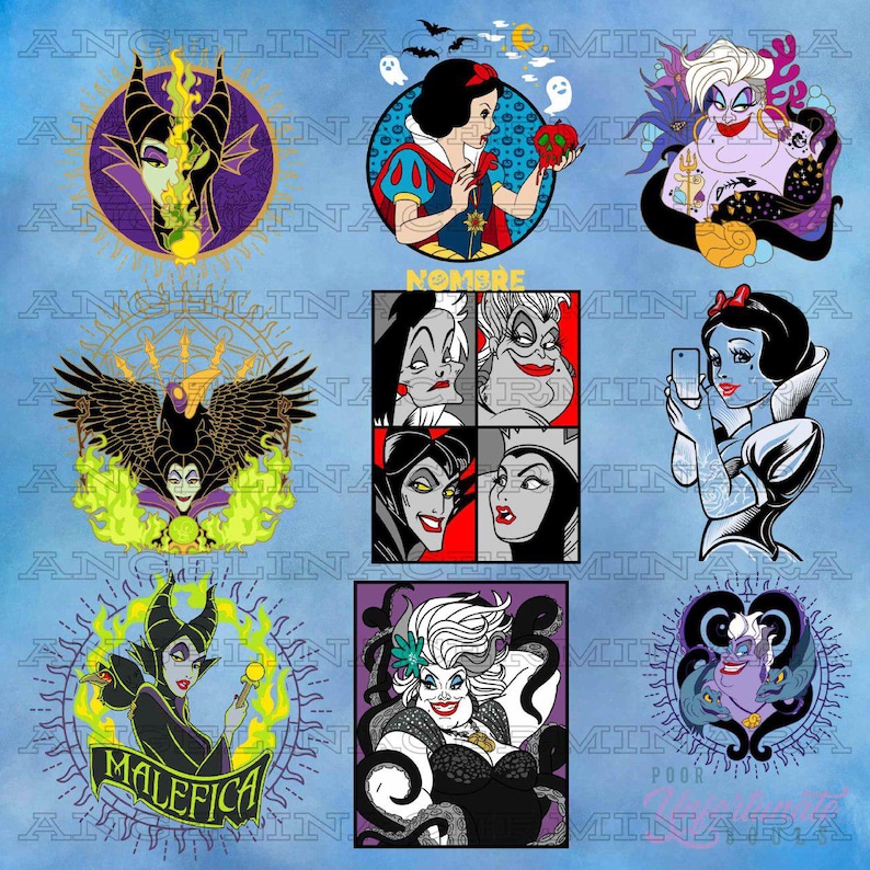 Halloween Princess Bundle Png, Trick or Treat PNG Bundle, Cartoon ...