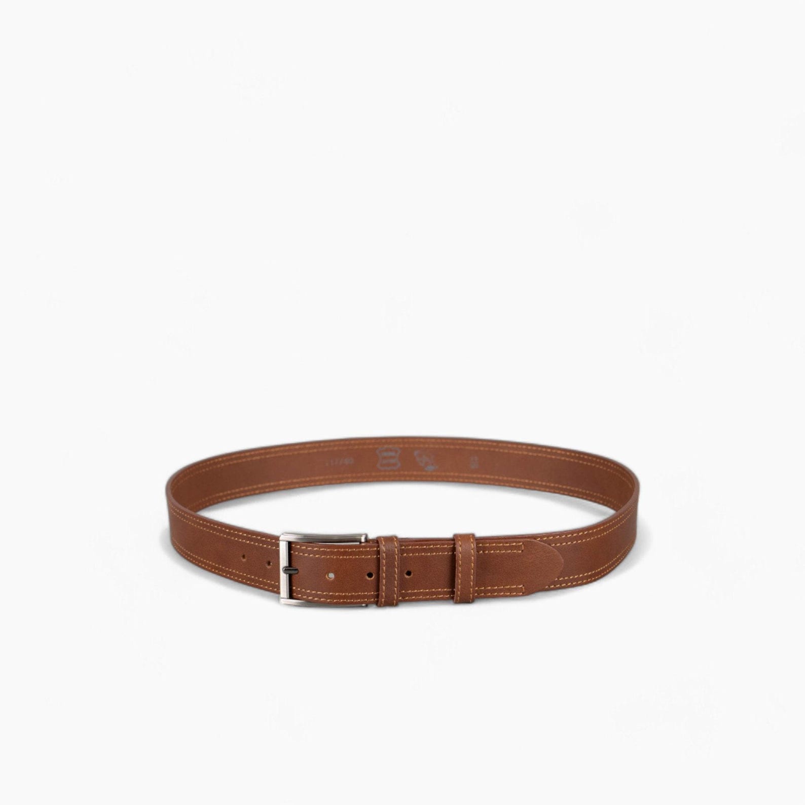 Men's Genuine Leather Brown Hair-on Belt