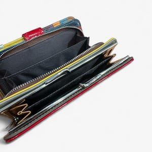 Cartera de piel roja: diseño elegante, compacto y perfecto para regalar. imagen 5