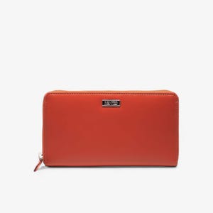 Orange Papaya Leder Geldbörse für Maximalen Schutz und Stil