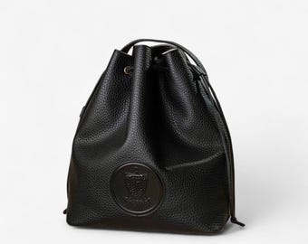 Large Soft Faux Leather Bucket Bag – Spacious and Stylish