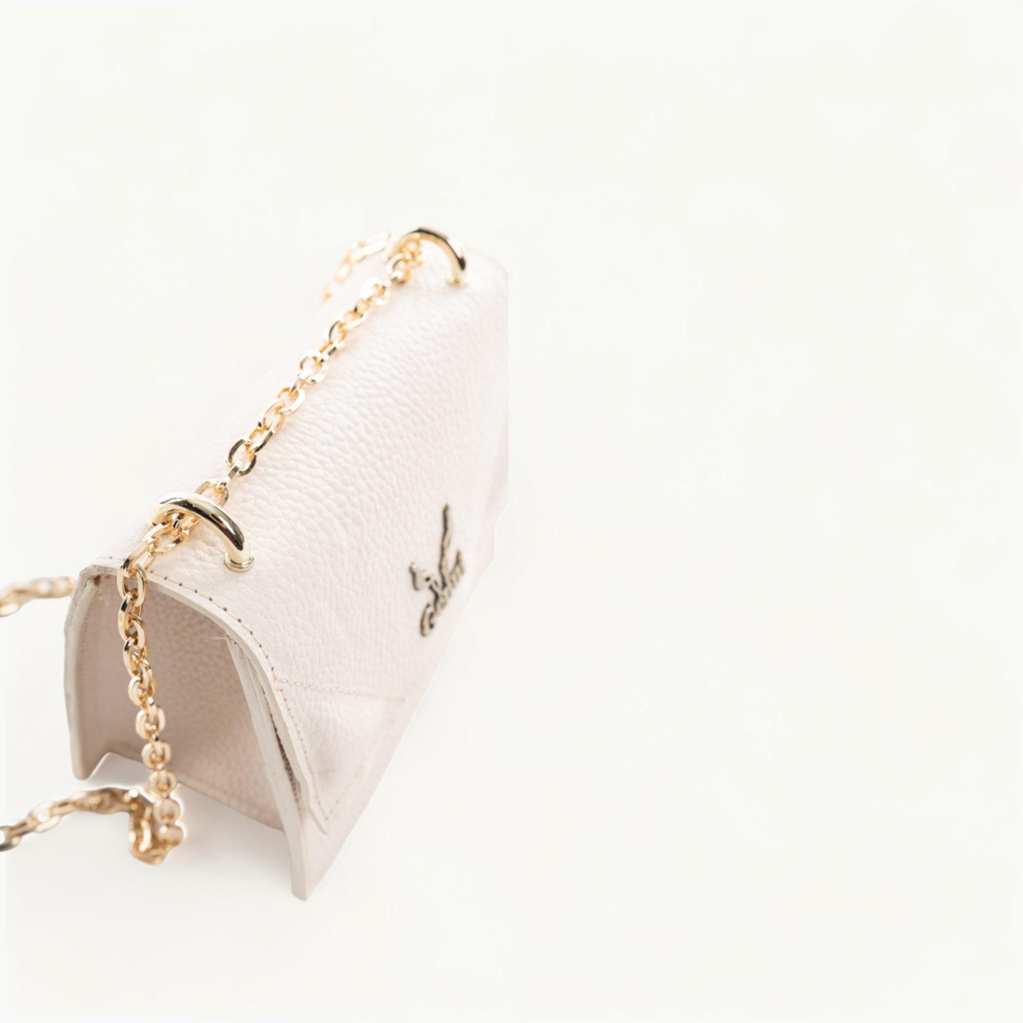 Beige Leather Shoulder Bag With Golden Chain Strap Modern Elegance and Practicality Etsy Ireland