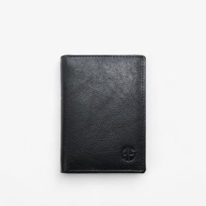 Elegante schwarze RFID Leder Geldbörse für Herren