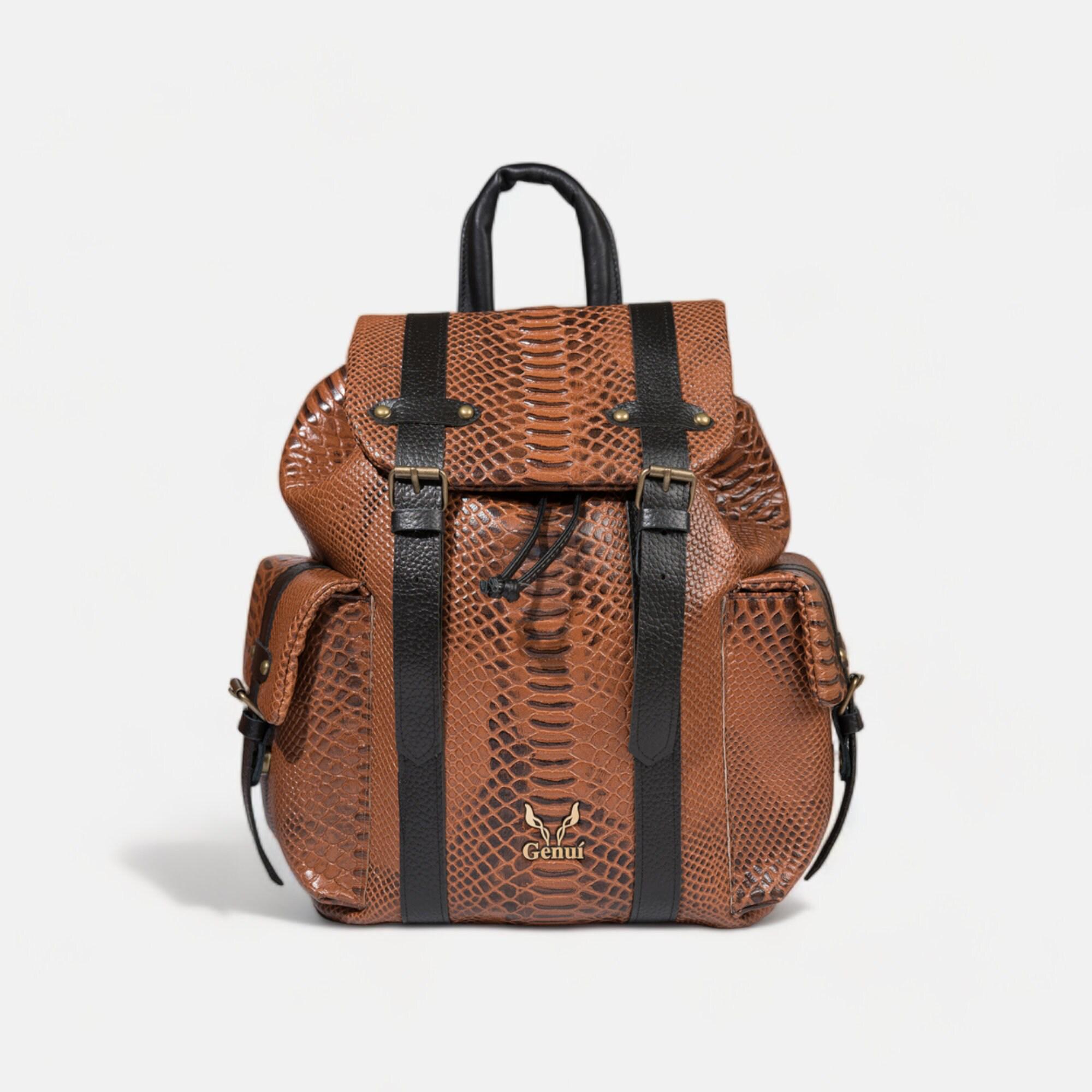 Textured Tan Backpack Banteng Travel Backpack · Tan by Capra Leather main image 2