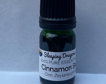 Cinnamon Bark Essential Oil, CO2 extracted, 5mls In Glass with Euro dropper, 100% Pure Essential Oils, Undiluted, High Quality, Therapeutic