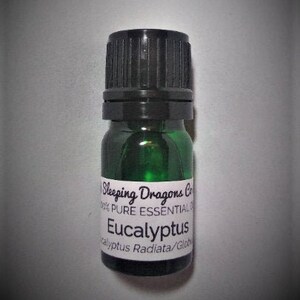 Eucalyptus Essential Oil, 5mls, 100% Pure, Undiluted, High Quality Natural Aromatherapy Oil, Eucalyptus radiata/globulus