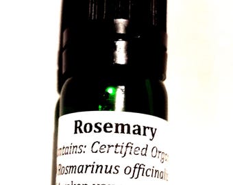 Certified Organic Rosemary Essential Oil, 100% Pure (5mls)