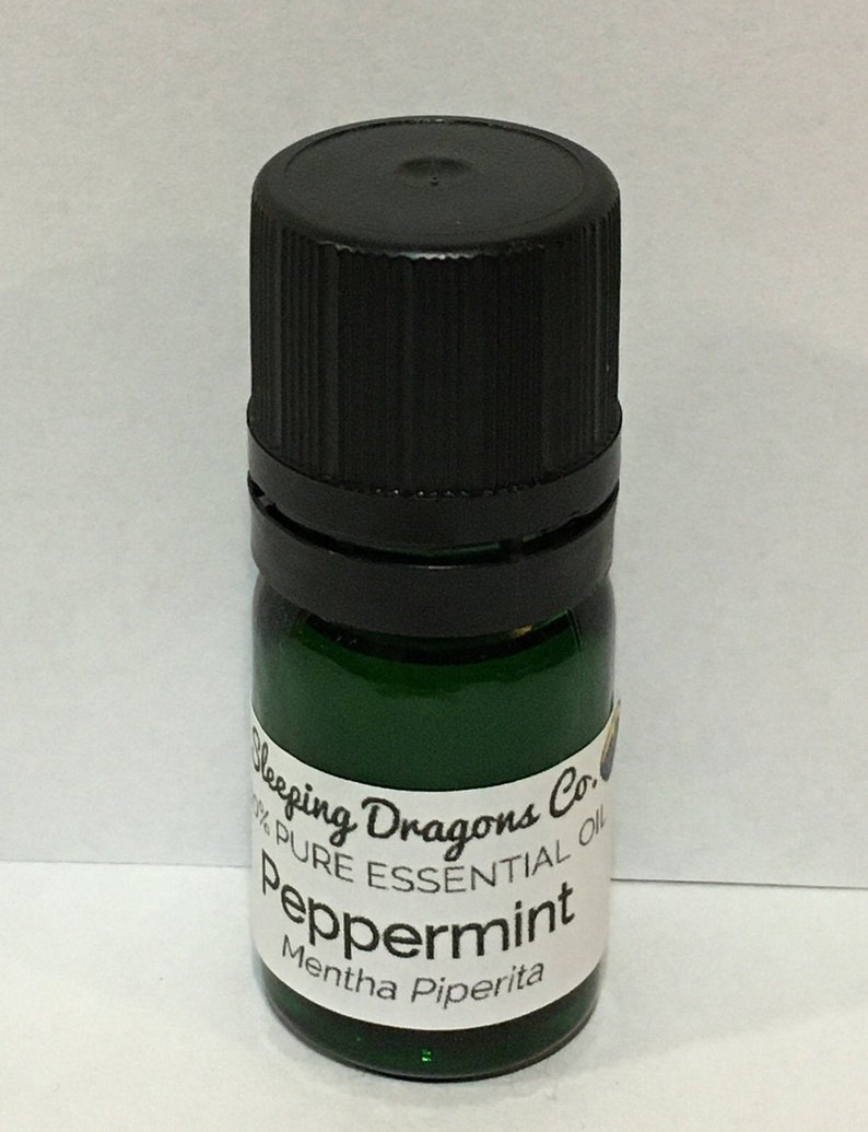 Peppermint Essential Oil, 5mls In Glass with Eurodropper, 100% Pure Essential Oil, Undiluted, Therapeutic Grade, Natural image 1