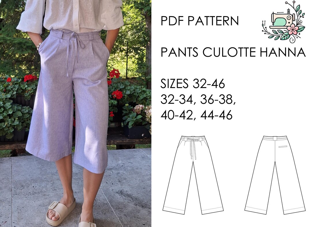 Pants Sewing Pattern PDF /pattern Sewing PDF Pants Womens/ PDF Pattern ...