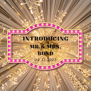 Customizable Wedding Bottle Service Sign: Marquee Reception Decor (18x24&quot; Template)