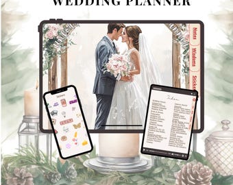 Ultimate Wedding Planner: Budget, Timeline, Guest List (A4 PDF)