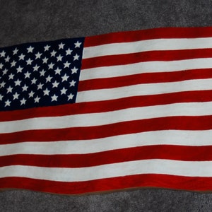 Wooden carved American Flag - 21&quot; long -  Hand painted - Carved Wooden Plaque - Veteran artwork 23221