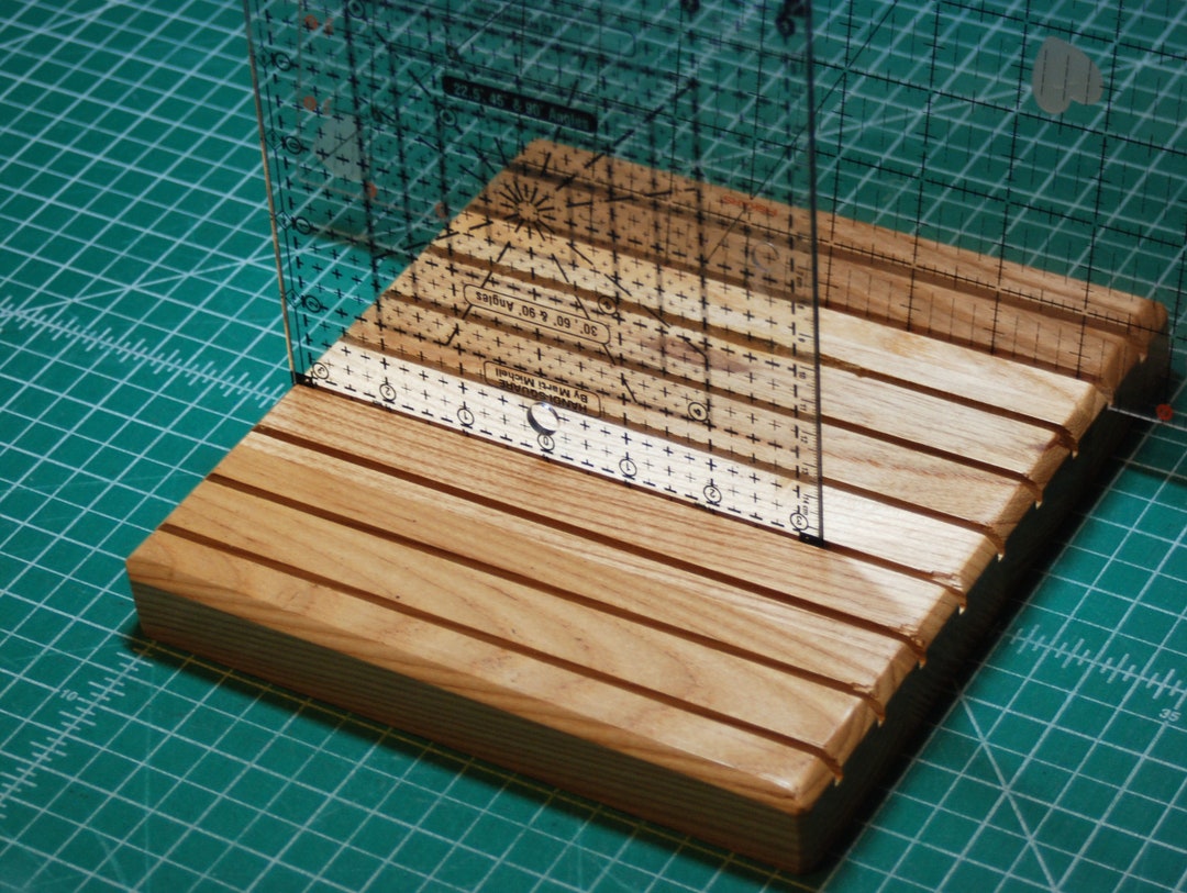 Quilting Ruler Racks Quilting Ruler Guide Rack Solid Oak - 8 1/4