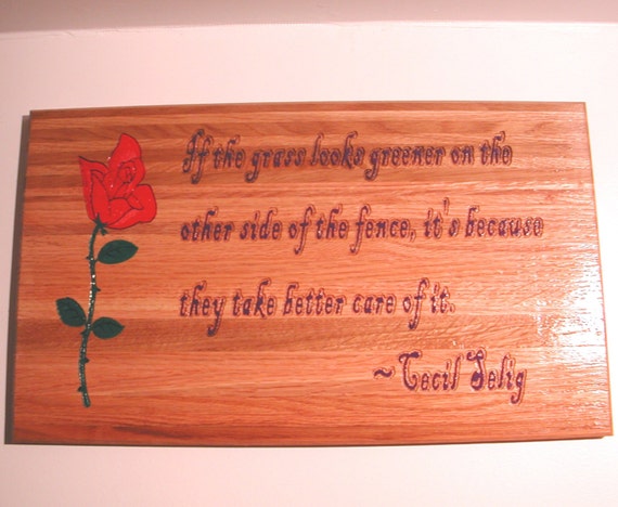 If The Grass Looks Greener On The Other Side Of The Fence Etsy