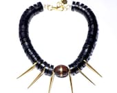 Tribal Inspired statment Necklace, Avant Garde Necklace, rocker jewelry