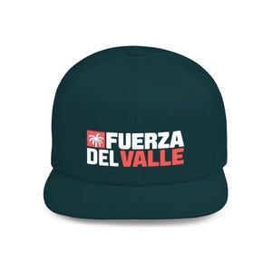 Fuerza Del Valle Snapback Hat, South Texas Life, Palm Tree Icon, Rio Grande Valley Pride, Flat Bill Cap, Strong Texan Headwear, Valley Vibes