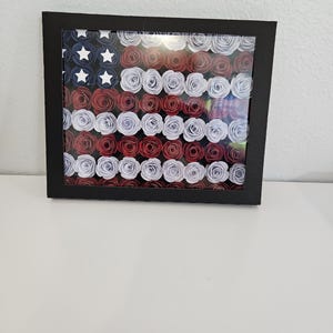 US flag shadow box