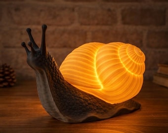 Snail Night Light | Whimsical Desk Lamp, Cozy Home Decor