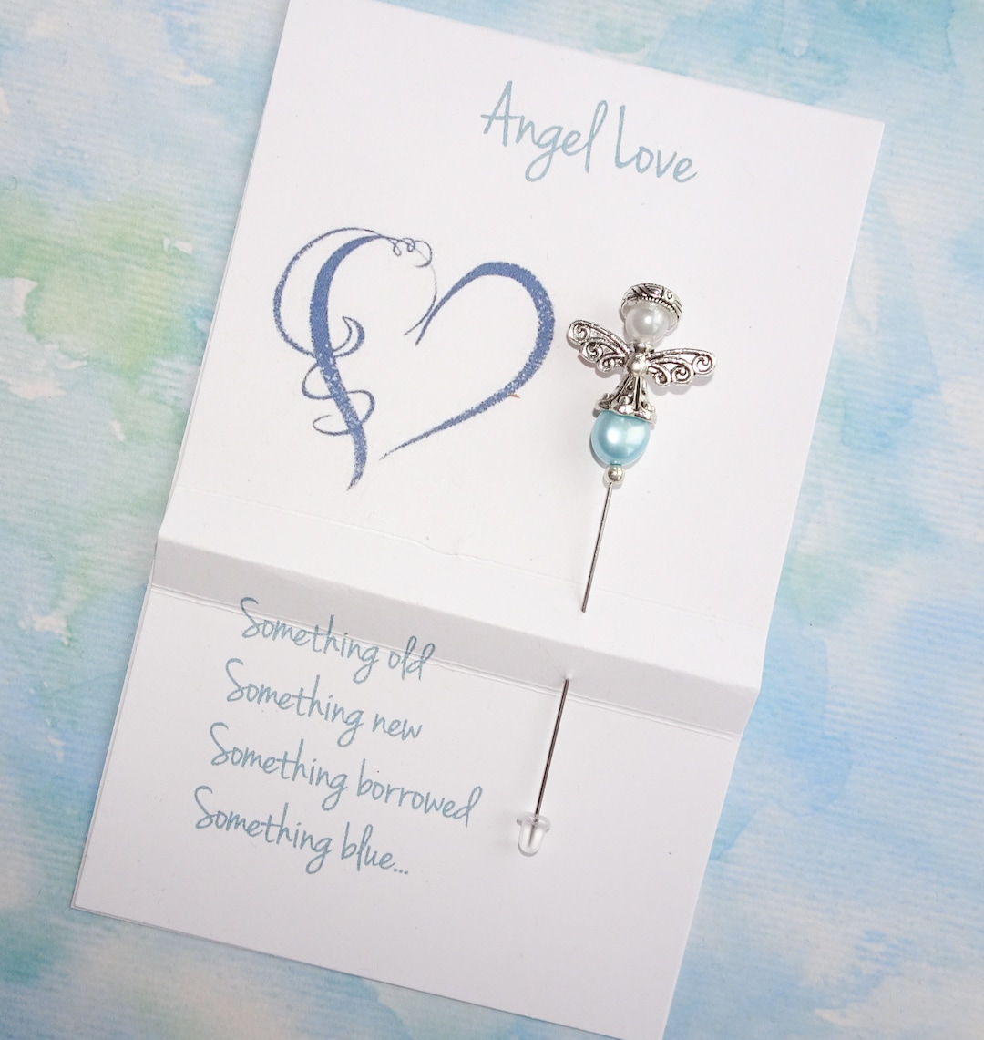 Something Blue Pin This item is unavailable - Etsy