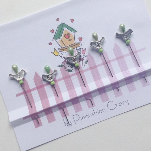 Decorative Sewing Pins Little Birds Sewing Pins Dress up Etsy