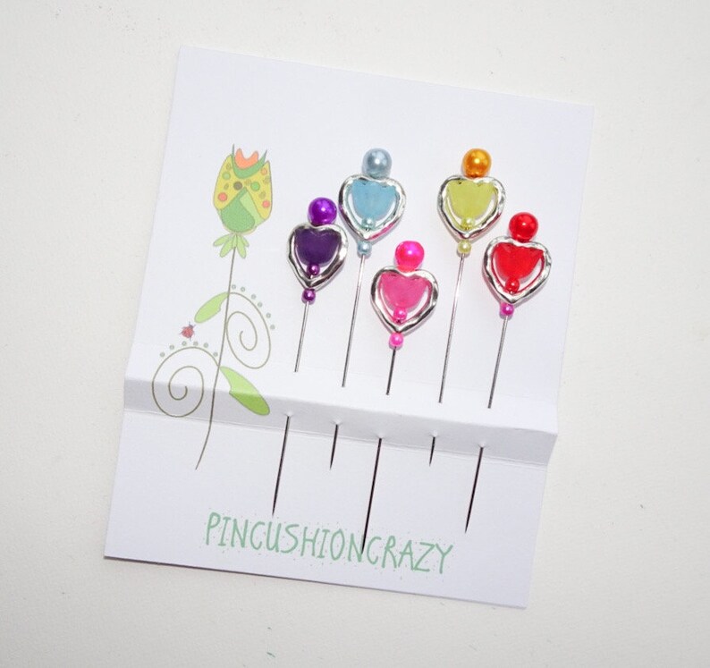 Tulip Glasshead Pins, Multicolour, One Size