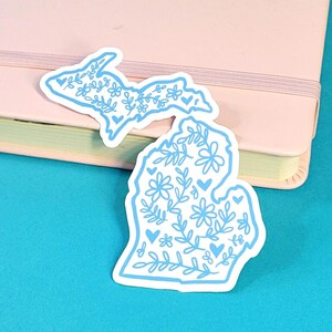 Michigan Floral Sticker