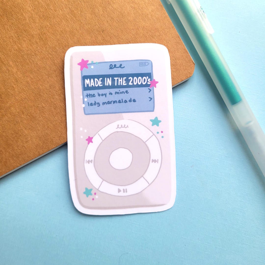 Made in the 2000s Sticker, Ipod Sticker - Etsy