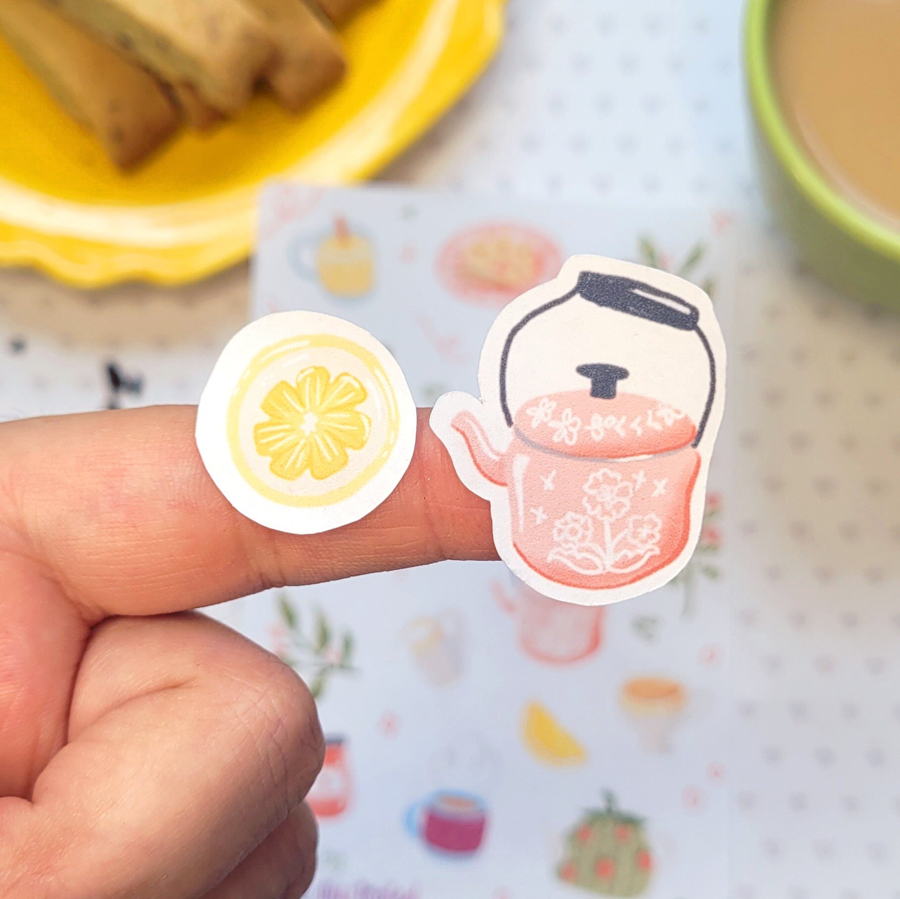 Tea Time Sticker Sheet, Cozy Planner Stickers - Etsy