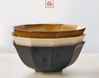 Zestaw ceramicznych misek do ramenu, japońska miska na makaron z pałeczkami, duża miska do serwowania, miska na sałatkę, azjatycka miska na ryż i zupę, japońskie naczynia kuchenne