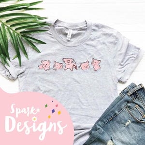 Cerdos lindos Png / Svg, Cerdo Png, Camisetas gráficas para mujeres, Amante de los animales Png, Camisetas de regalos de cerdo, Animal Png, Regalos de cerdo Png, Camisetas gráficas Png, Svg
