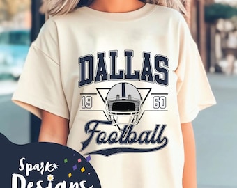 Vintage Cowboys Football PNG SVG : cadeau tendance pour les fans (téléchargement numérique)