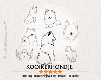 Pomsky SVG: Dibujos artísticos PNG y SVG de Pomsky, Memorial de Pomsky (Descarga digital)