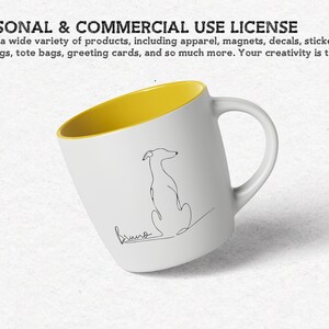 Whippet Dog Sitting View From Back - Whippet Greyhound PNG & SVG Minimalist Personalized Wall Art, Line Drawing -  Digital Download Print