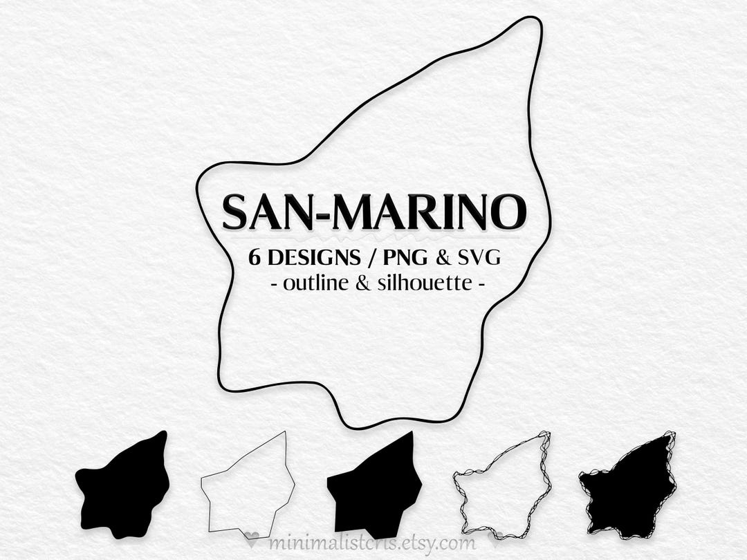 San Marino Map - Map of San Marino PNG & SVG Vector File [digital ...