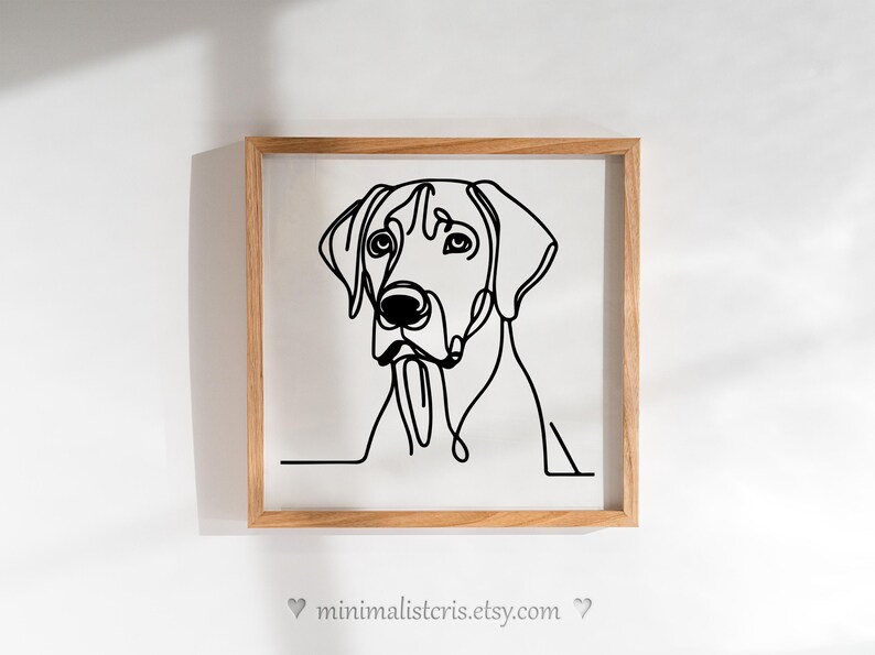 Rhodesian Ridgeback Ridge Line Drawing Rhodesian Ridgeback Line Art Portraits: SVG & PNG Bundle - Etsy