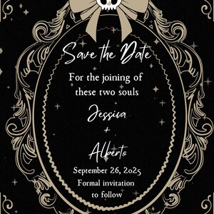 Tarot Card Save the Date (FULLY EDITABLE on Canva)
