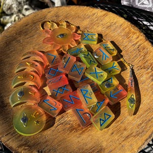 Witches Runes pink lemonade color change Norse runes, Viking runes, Elder Futhark runes
