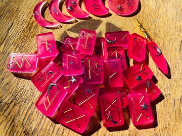 Witches Runes, Elder Futhark Runes, Viking Runes, color change runes