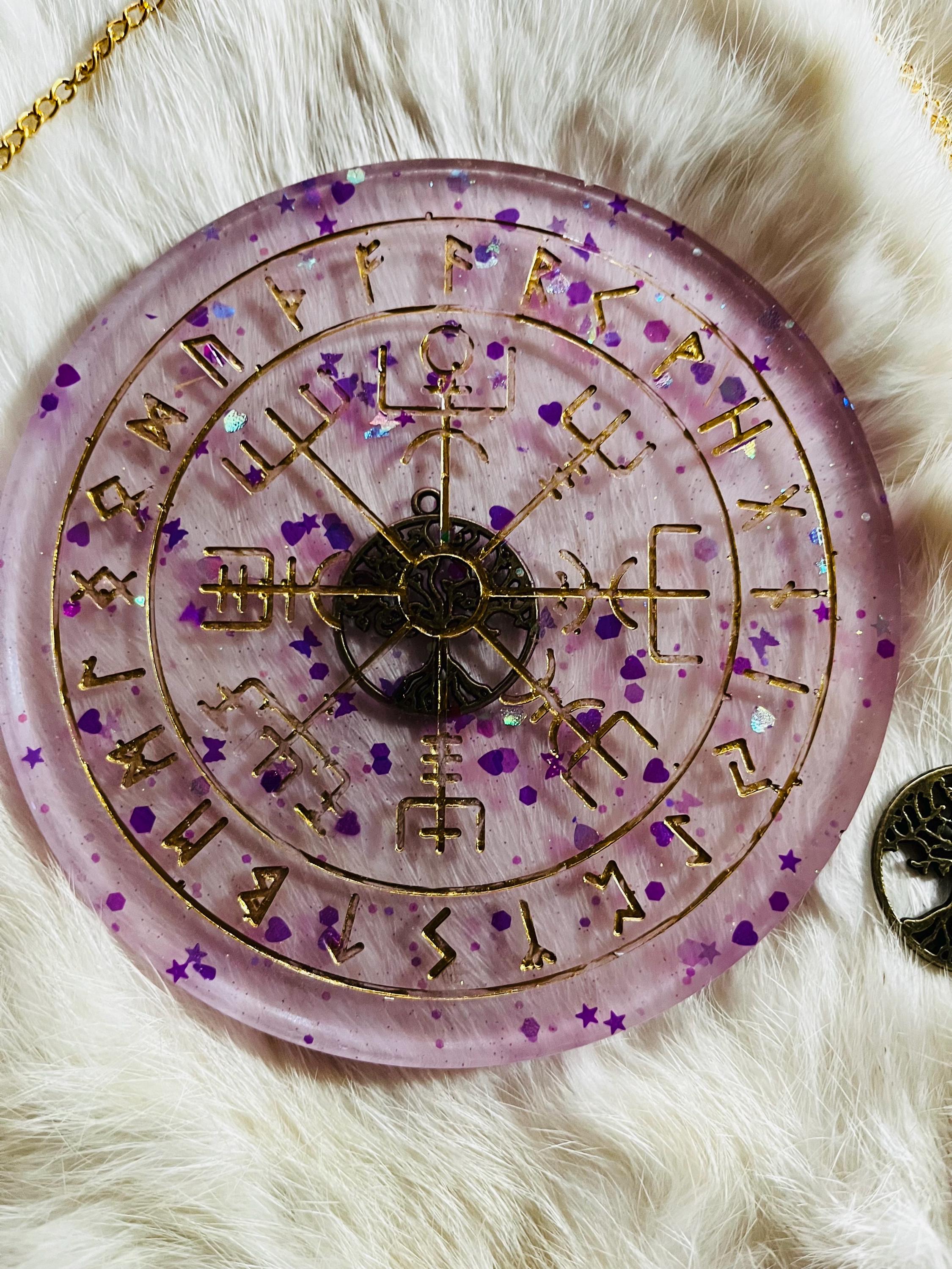 Medieval Rune Compass Viking Tree of Life Rune Compass With Matching Color Change Pendulum - Etsy