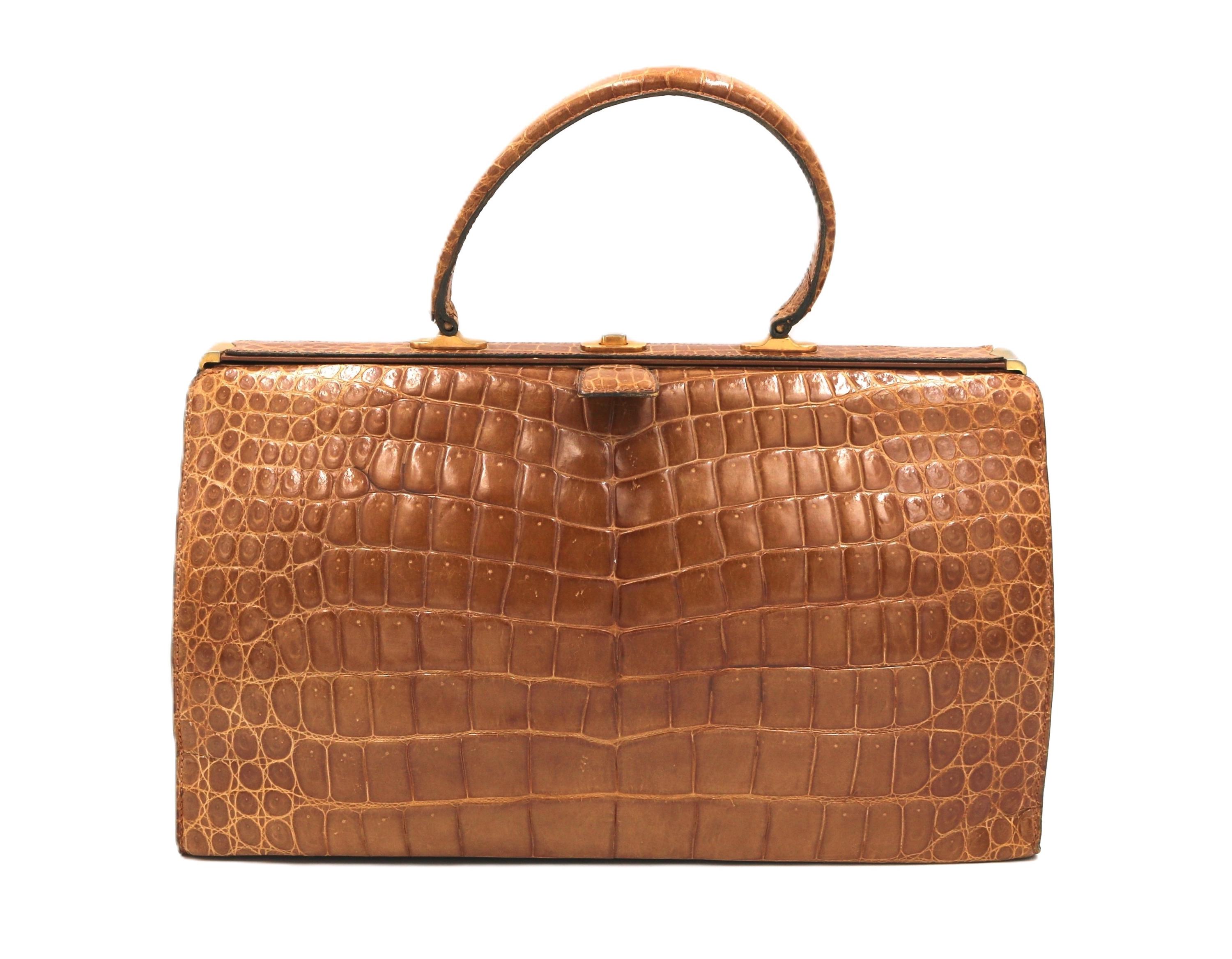 Vintage krokodilleder tasche Schweiz